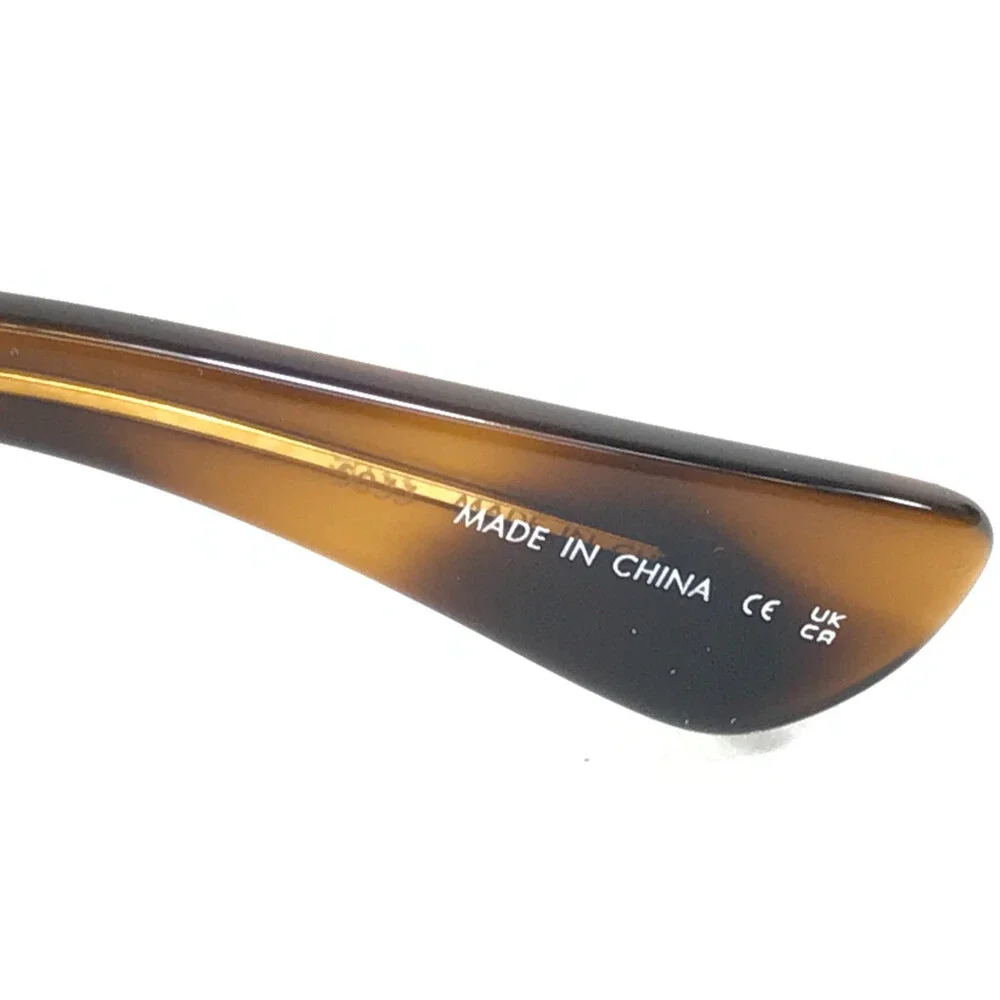 Garrett Leight Sunglasses WOZ SPBRNSH Shiny Tortoise Frames with Gray Lenses